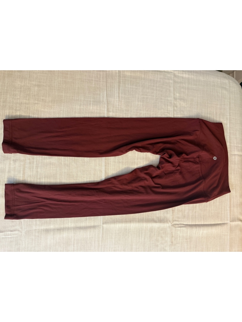 Lululemon Burgundy High-Rise Leggings Size 6 - Picture 2 of 3